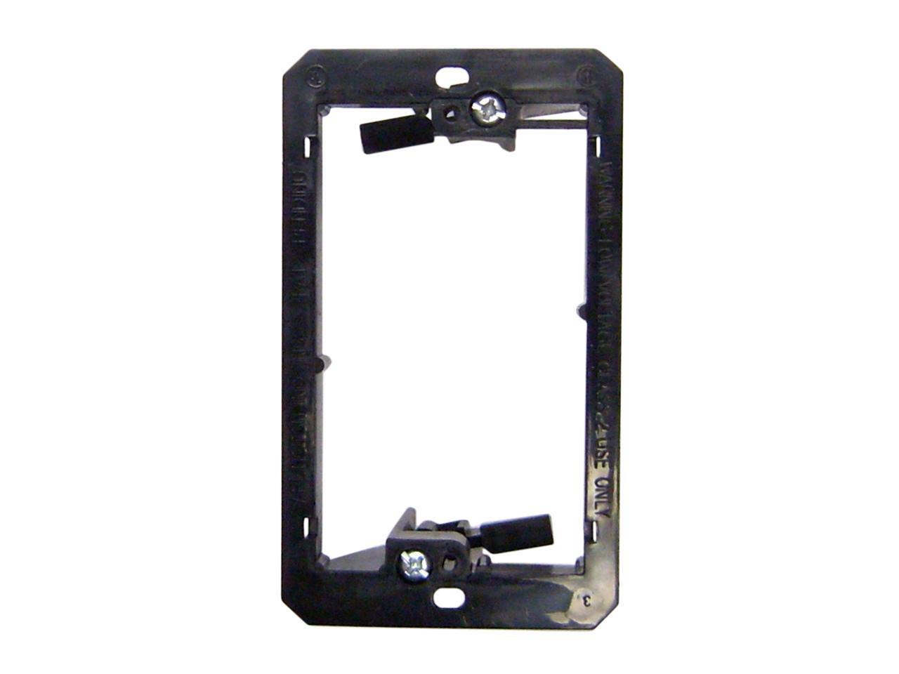 Cable Wholesale Wall Plate Mounting Bracket, Nylon, Low Voltage, Single