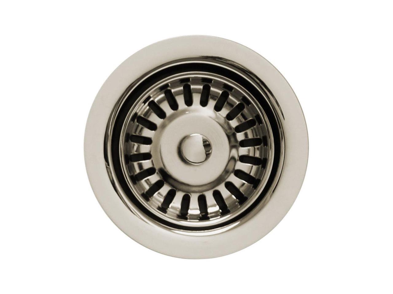 3 1/2" Basket strainer Polished Nickel