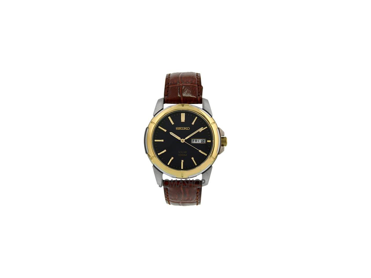 Seiko Solar Day/Date Window Blue Dial 