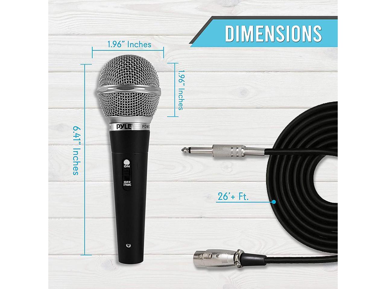 pyle 3 piece professional dynamic microphone kit cardioid