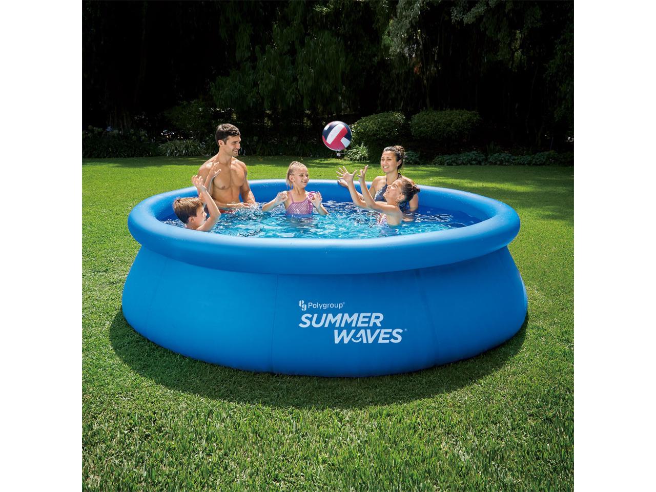 summer waves inflatable fountain pool