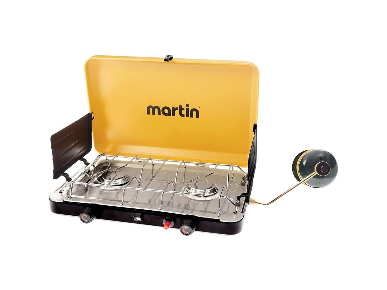 Martin MCS250 Outdoor Portable Propane Gas 2 Burner Camping Grill Stove
