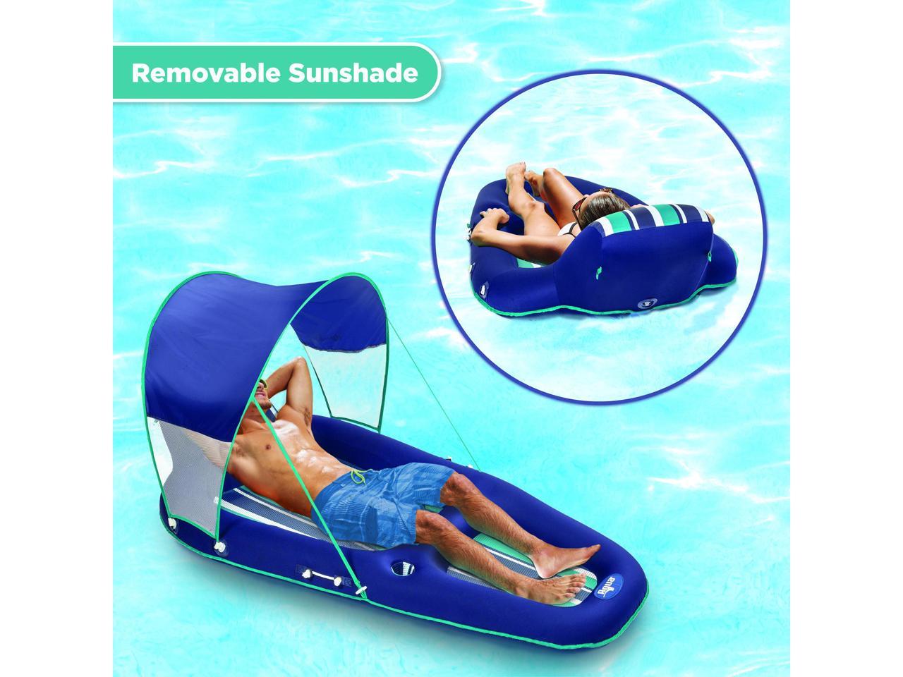 inflatable lounger pool