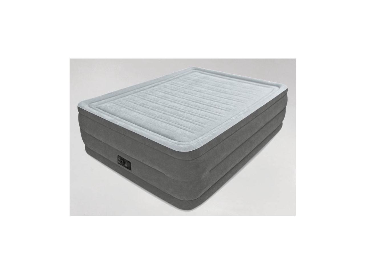 Intex Queen Comfort High Rise DuraBeam Air Bed Mattress w/ BuiltIn Pump 64417E
