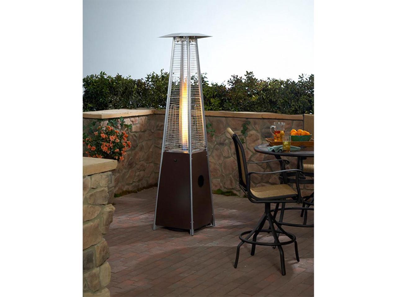 AZ Patio Heaters HLDS032GTTHG Portablebronze Glass Tube Patio Heater