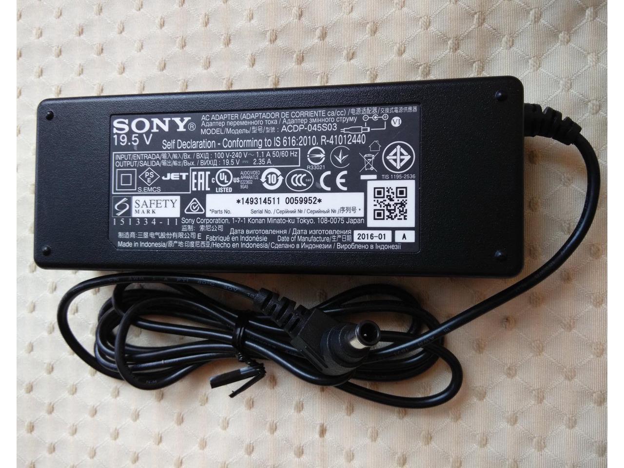 ACDP-060S02 Original Genuine Sony Bravia TV Power Supply AC Adapter Cable Lead 