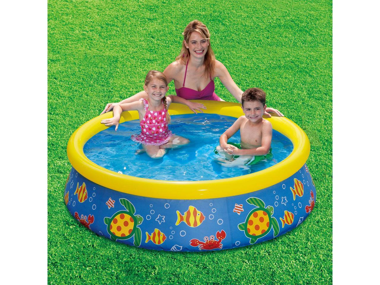 summer waves inflatable fountain pool