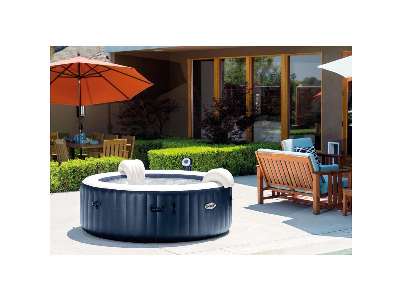 intex purespa hot tub and pool