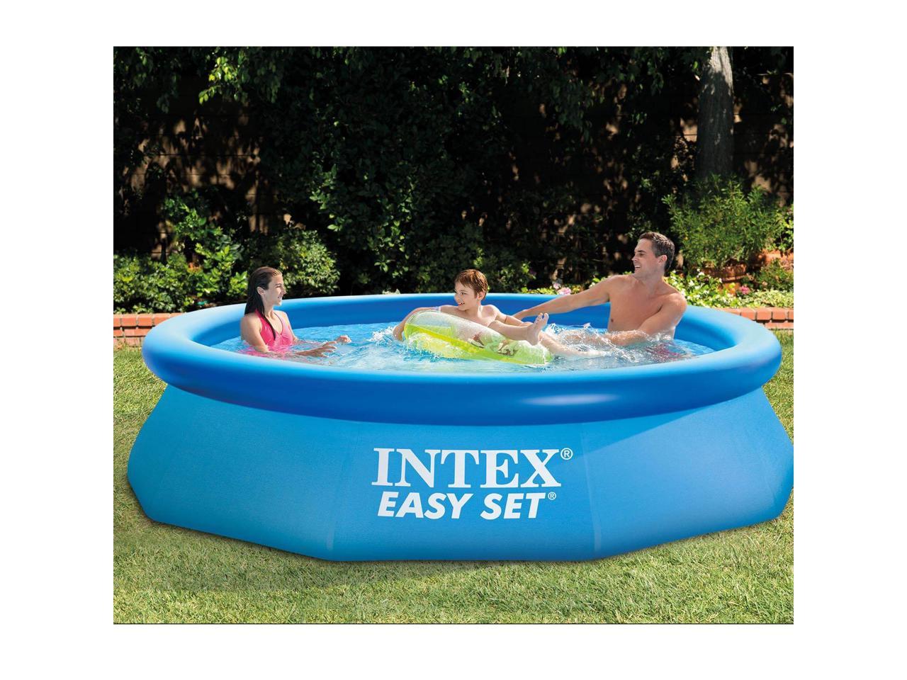 How To Vaccum Intex 10' X 30 Easy Set Above Ground Swimming Pool With Filter Pump