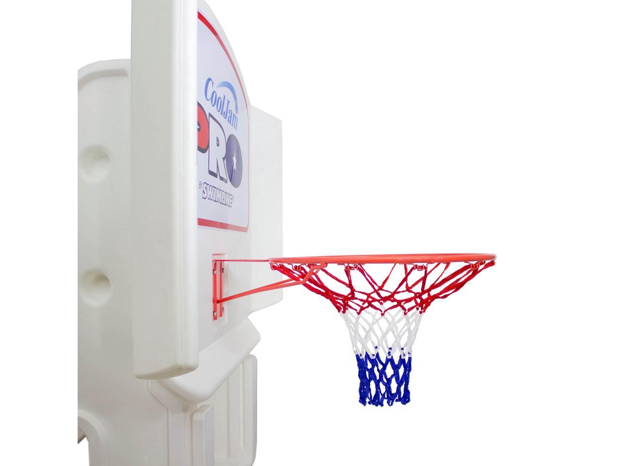 Swimline Super Wide Cool Jam Pro Inground Swimming Pool Basketball Hoop 