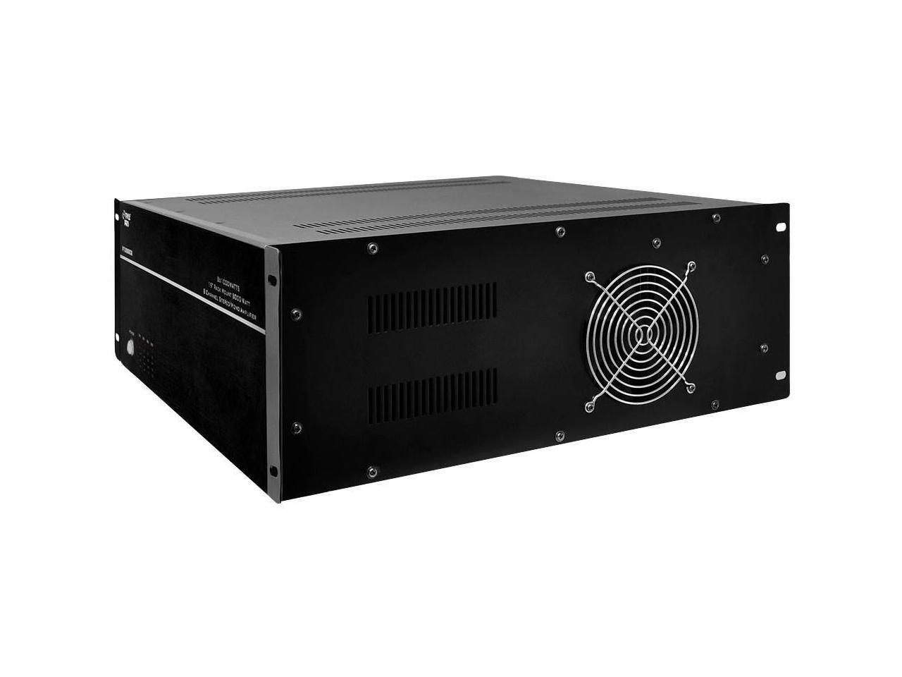 NEW PYLE PT8000CH 19" RACK MOUNT 8000W 8 CH STEREO MONO AMPLIFIER AMP 8