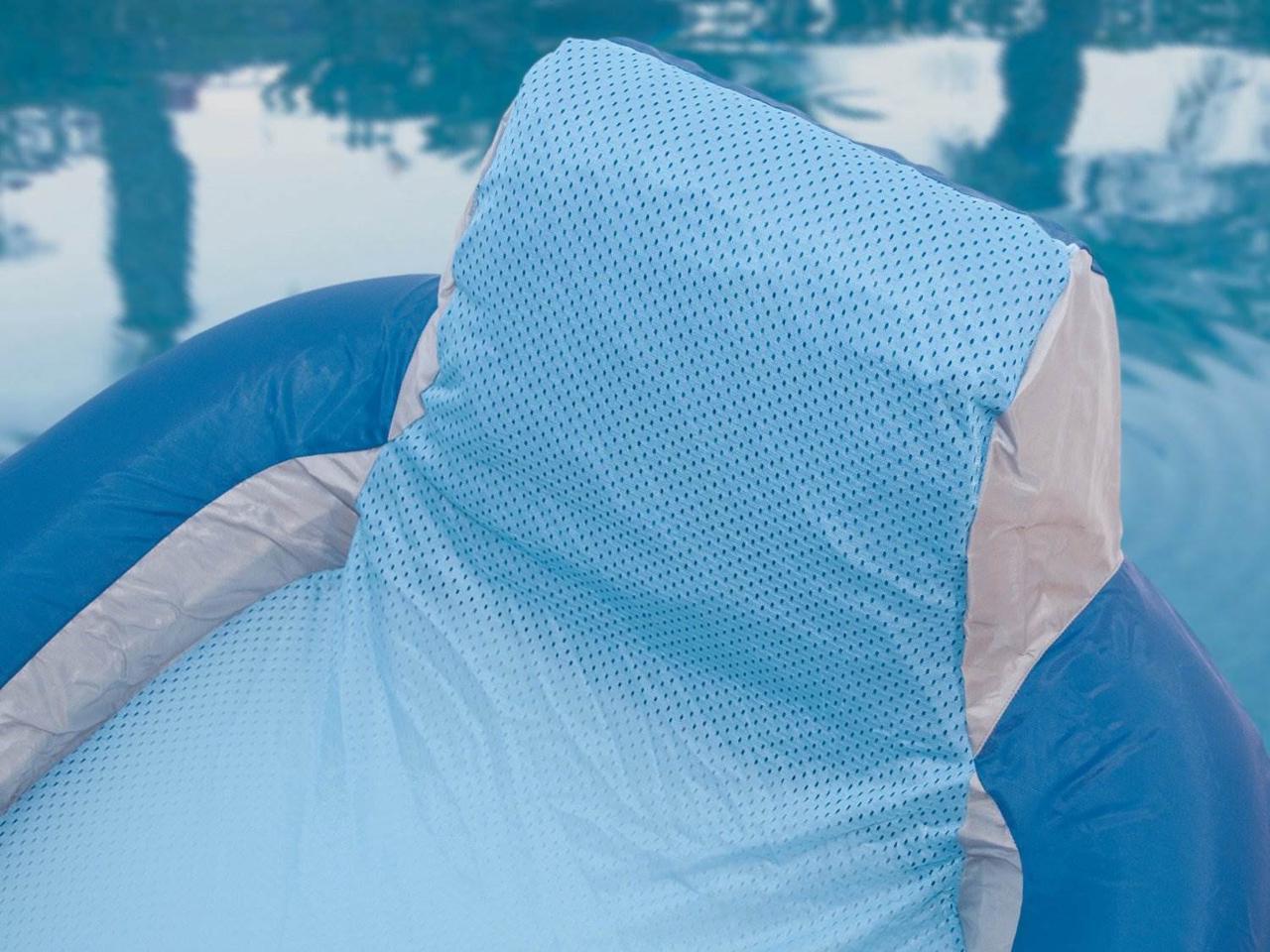 swimways 80014 kelsyus blue floating lounger