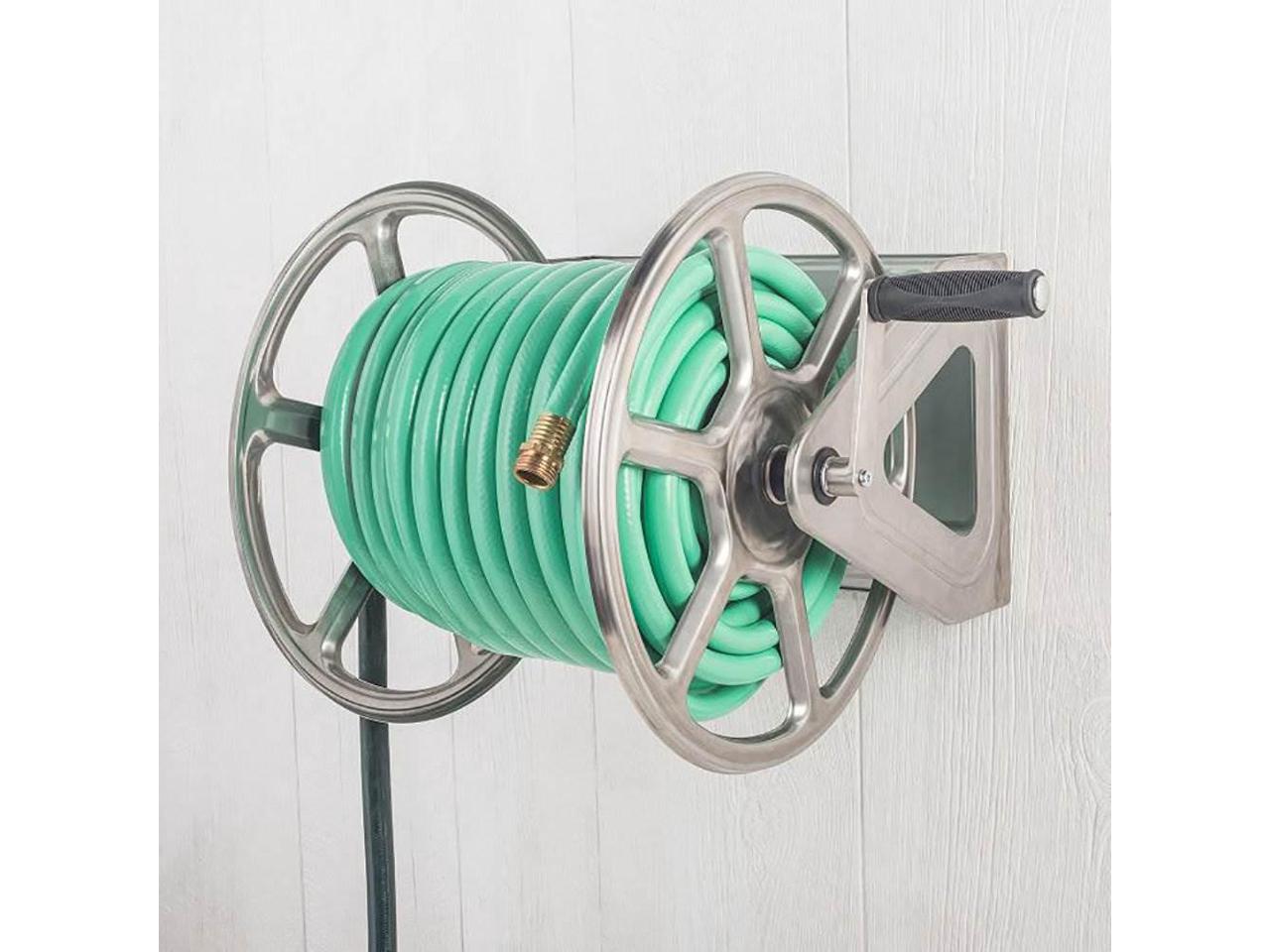 Liberty Garden LBG709S2 Dual Mounted Steel Garden Hose Reel w/ Crank