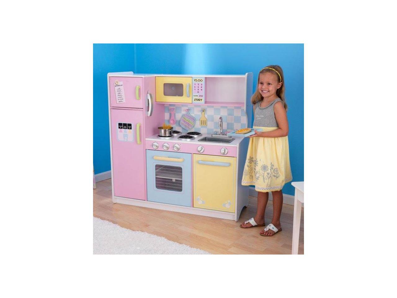 kidkraft large play kitchen pastel