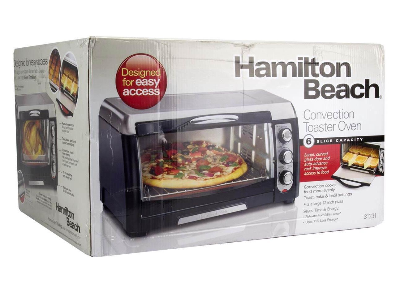 Hamilton Beach 31331 Convection Toaster/Pizza Oven, Black/Stainless