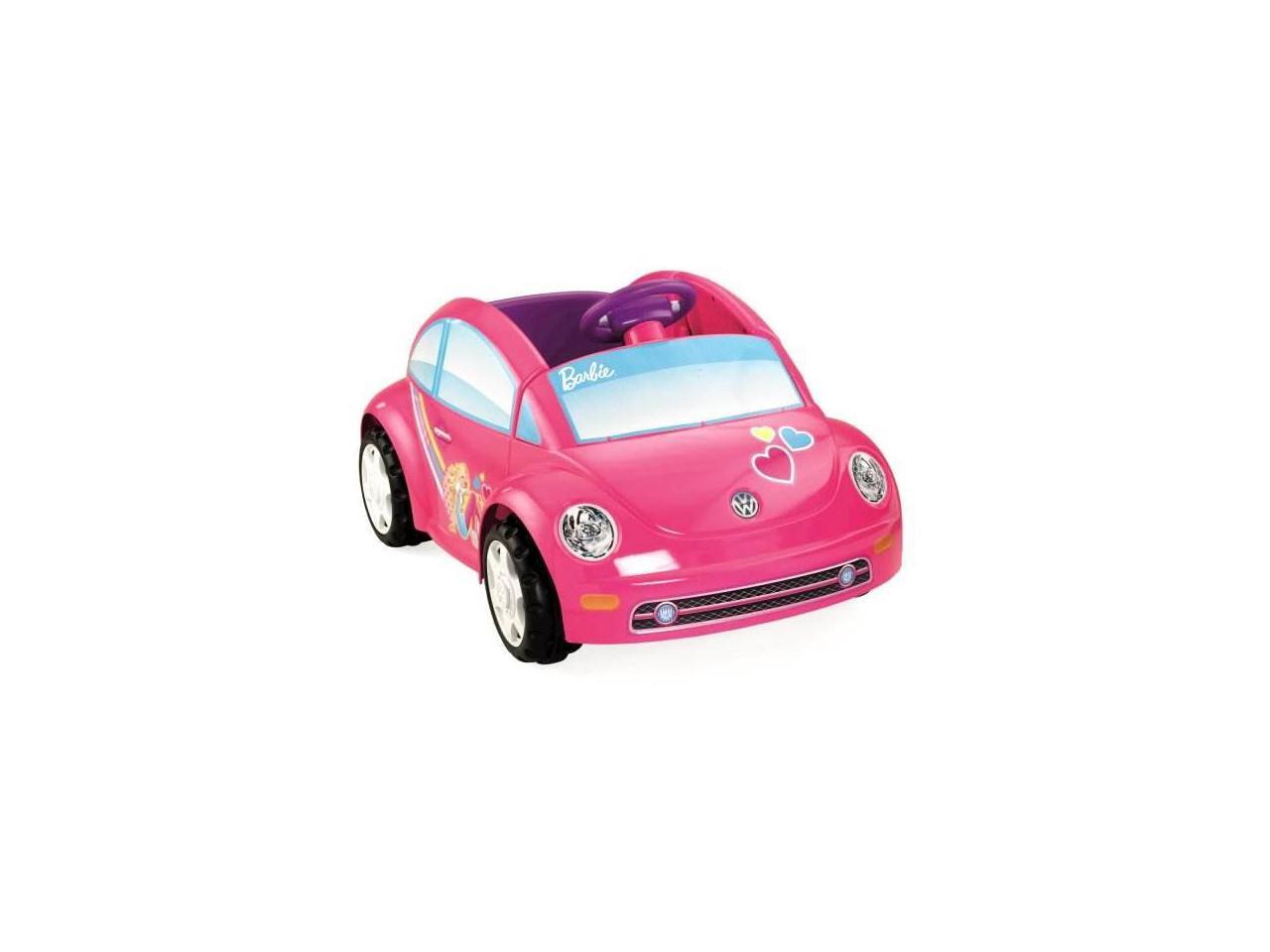 barbie pink volkswagen beetle car