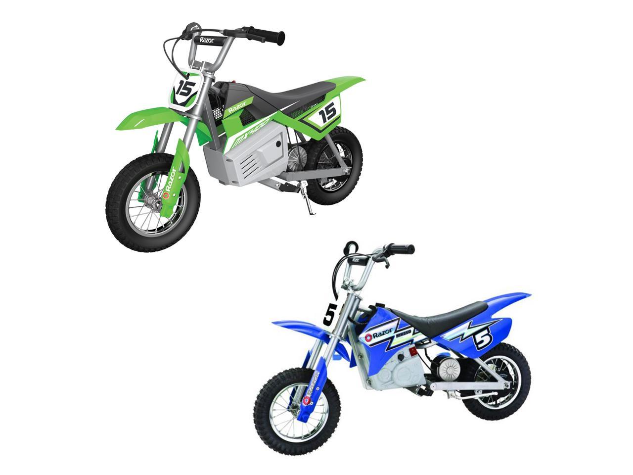 razor blue dirt bike