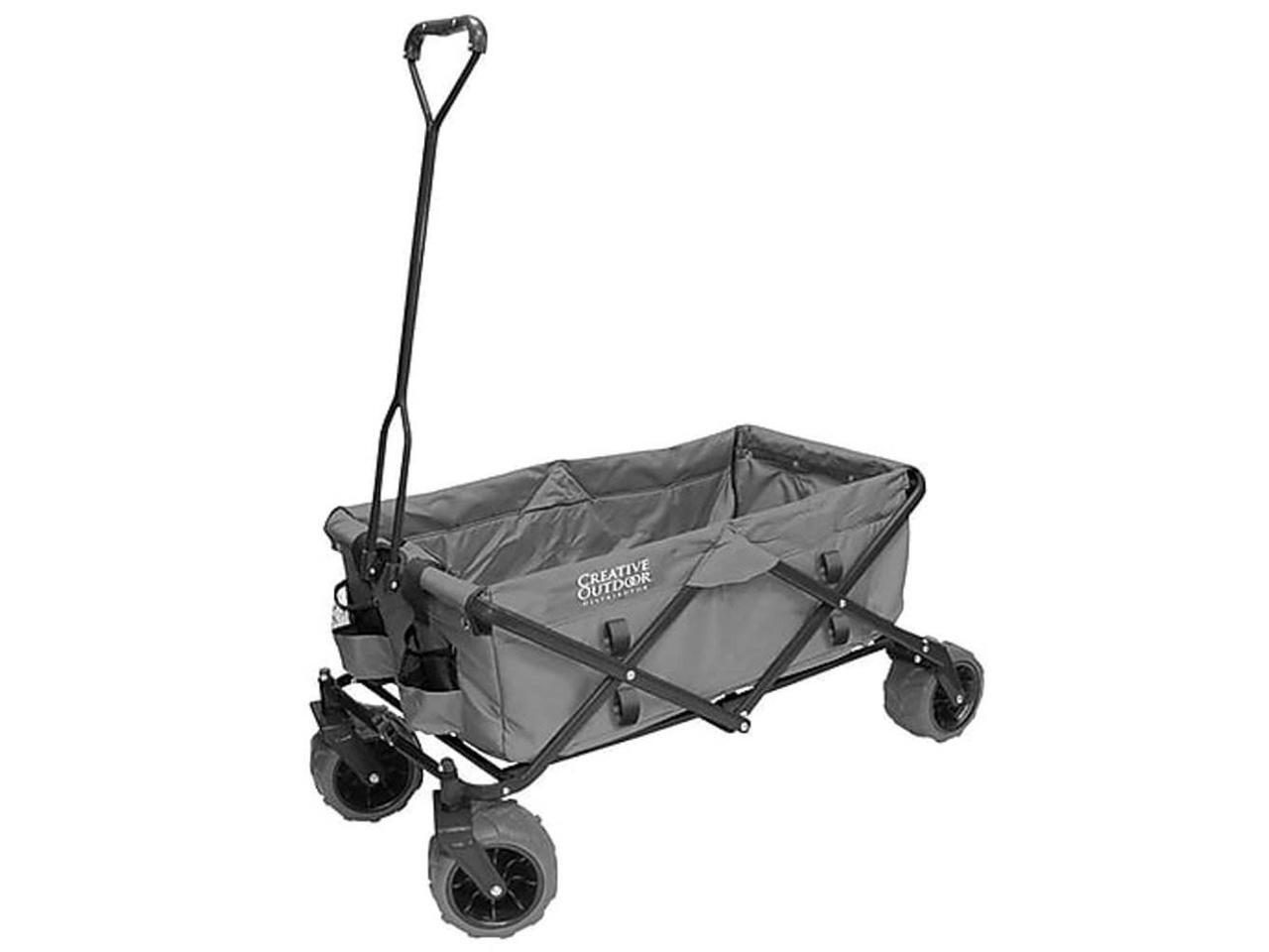 All Terrain Outdoor Canvas Folding Wagon Newegg