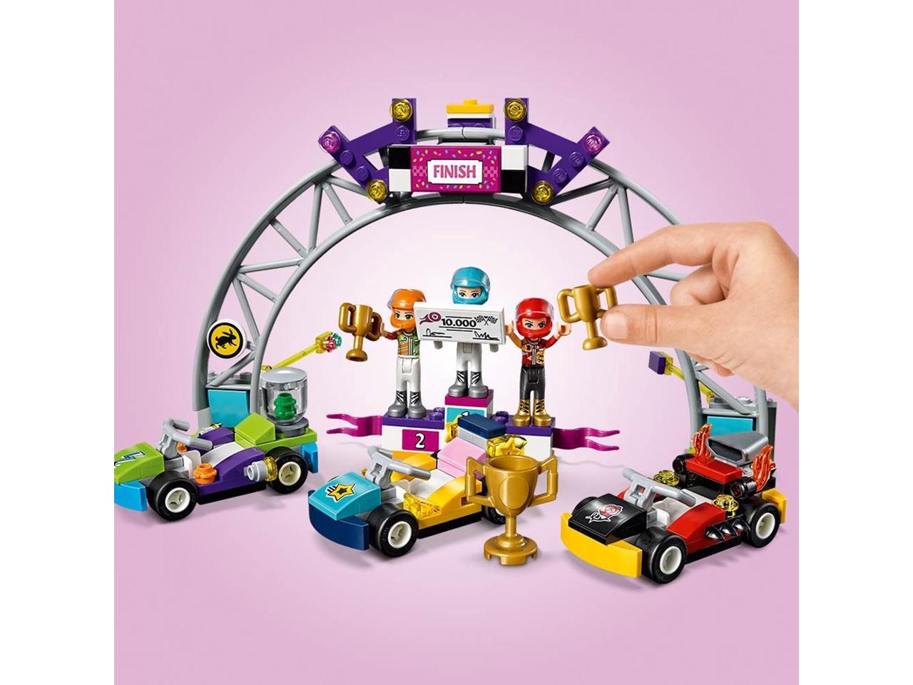 LEGO Friends The Big Race Day Go Kart Race 648 Piece Building Kit