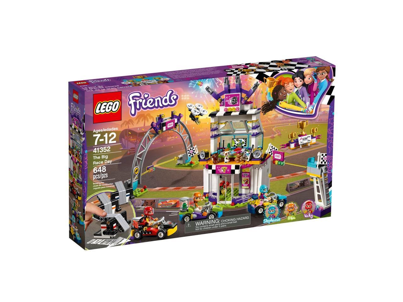 LEGO Friends The Big Race Day Go Kart Race 648 Piece Building Kit