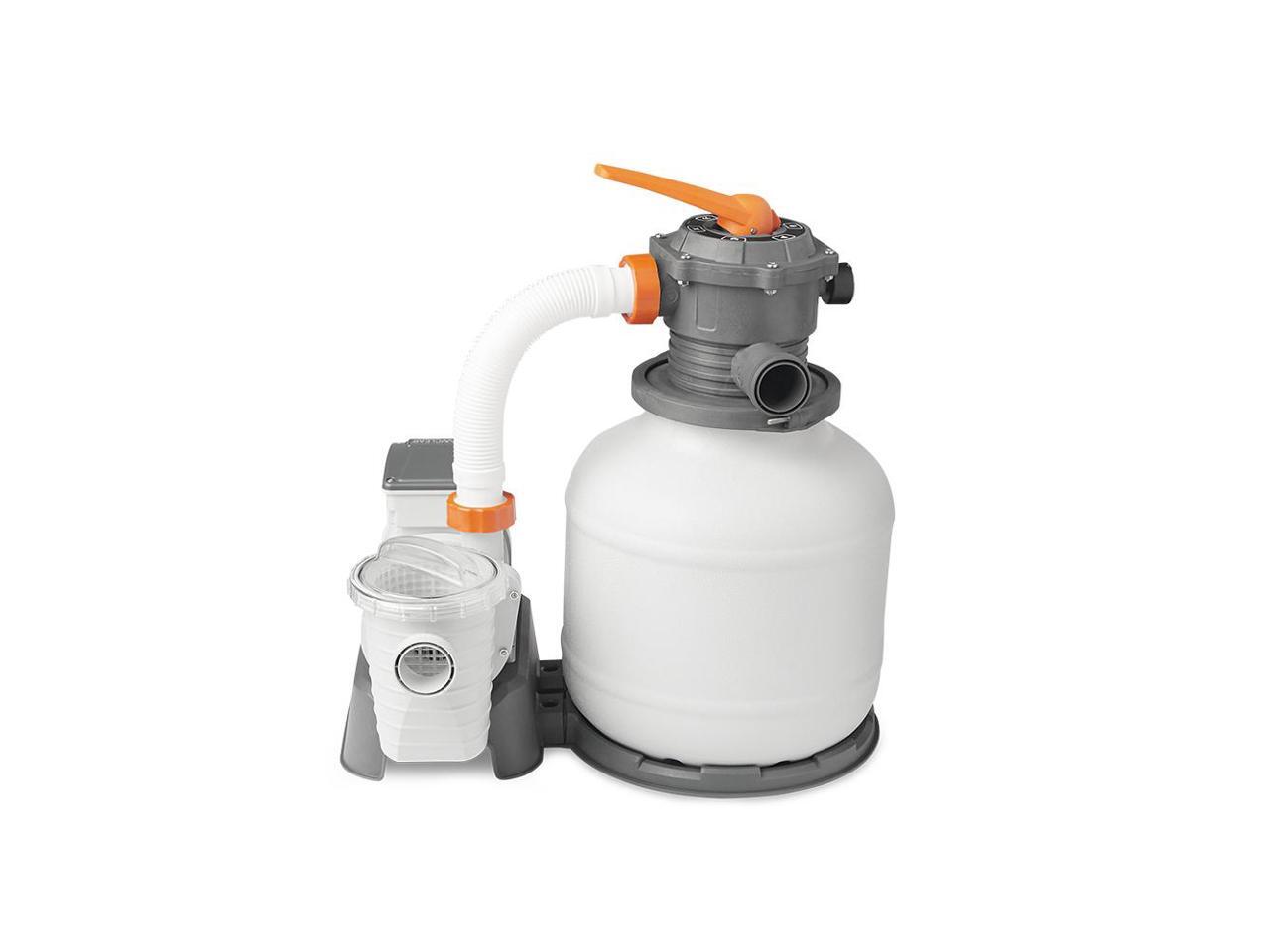 BestWay Flowclear 2000 Gallon Large Above Ground Swimming Pool Sand Filter Pump