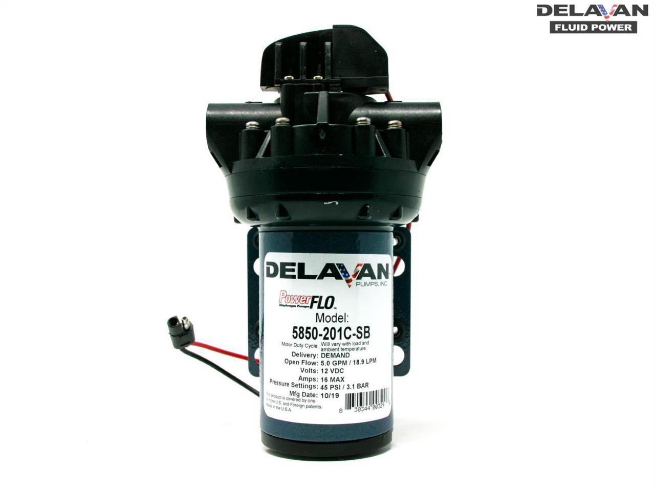 Delavan 5850-201C-SB 5800 Series 12 Volt 60 PSI 5.4 GPM Self  Diaphragm Pump 
