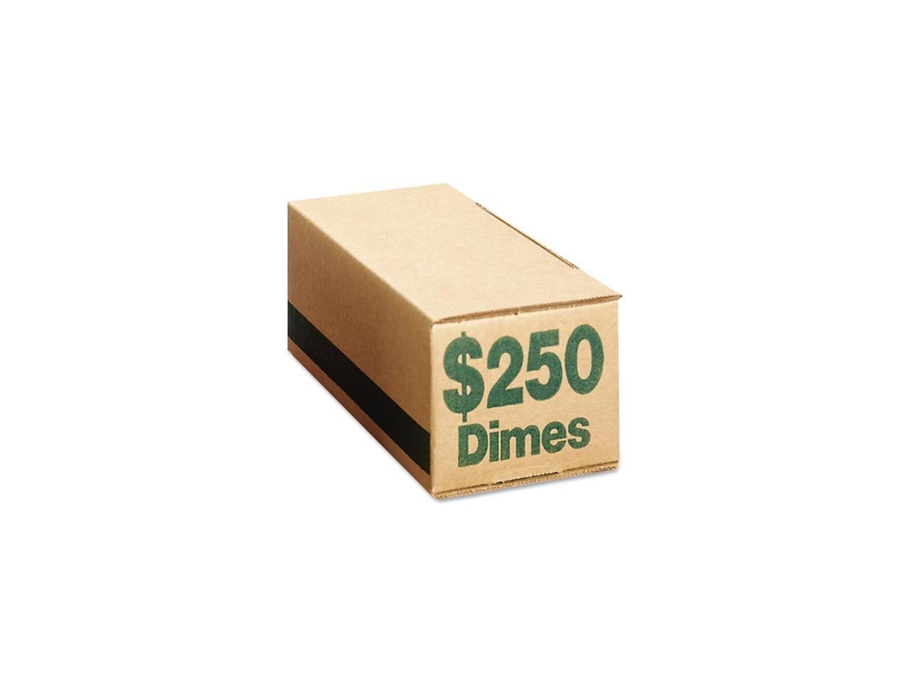 PM Company 61010 Corrugated Cardboard Coin Storage w/Denomination