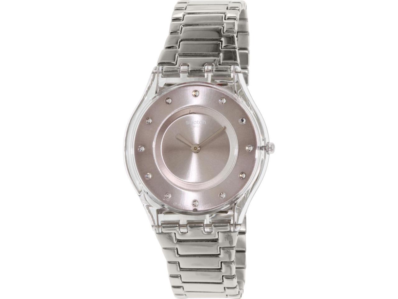 swatch stainless steel watch