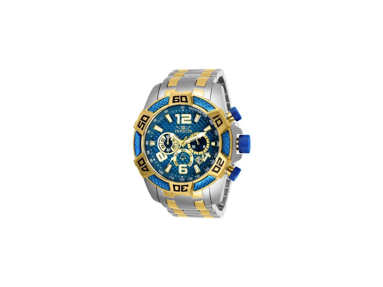 Invicta Men's 25855 Pro Diver Quartz Chronograph Blue Dial Watch 