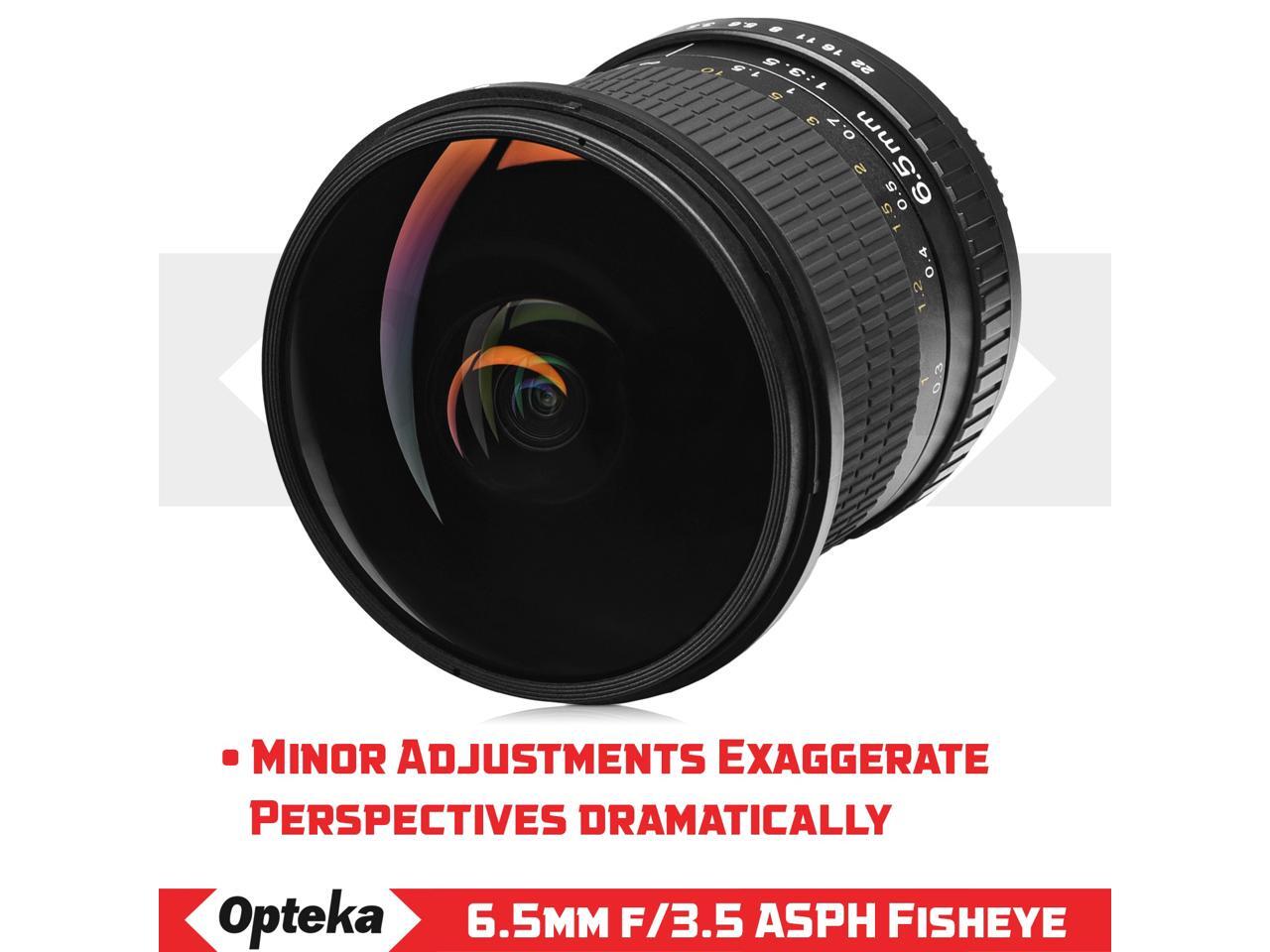T7 T6 T6i T5i 7D T7s 77D T6s SL2 and SL1 Digital SLR Cameras 70D 60Da T5 60D Opteka 6.5mm f//3.5 HD Aspherical Fisheye Lens /& Removable Hood for Canon EOS 80D 50D T7i