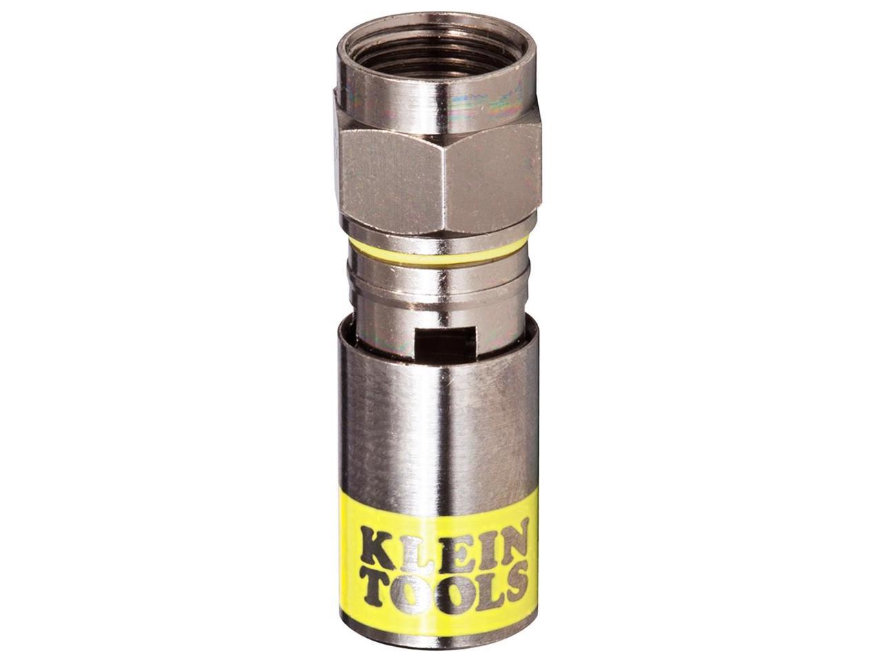 Klein Tools VDV812612 Universal F Compression Connector RG6/6Q (50