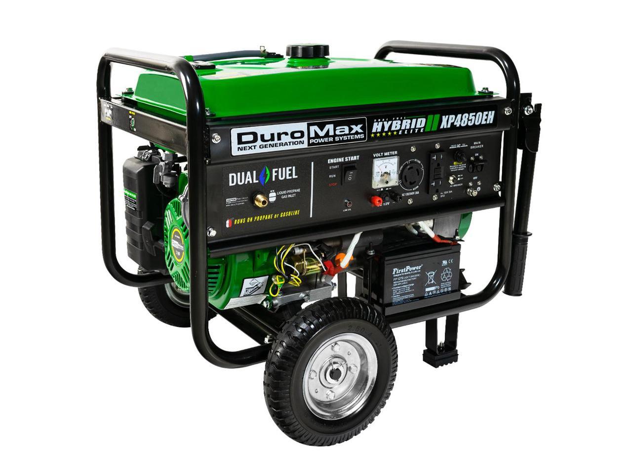 DuroMax XP4850EH 4,850 Watt Electric Start Dual Fuel Hybrid Portable