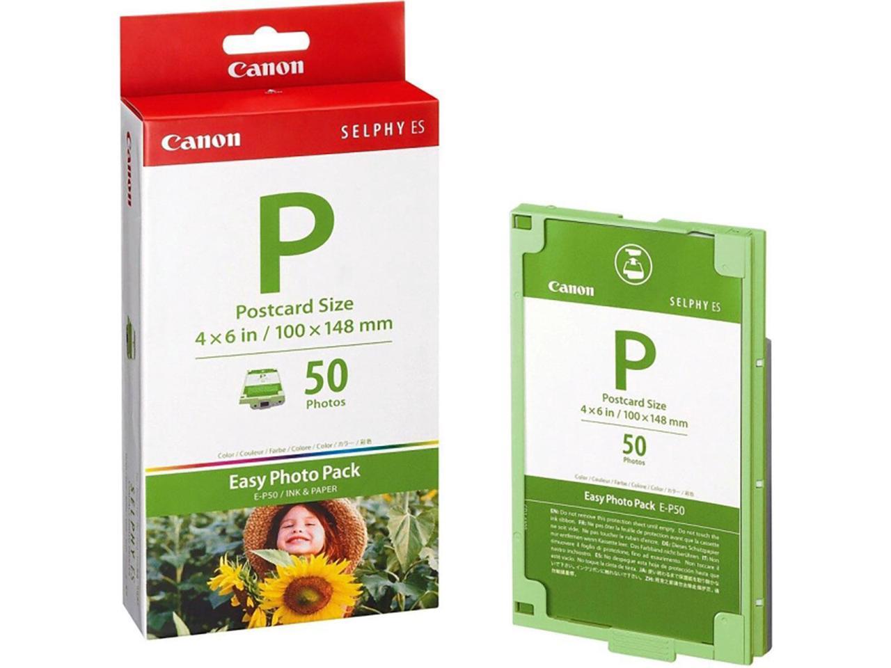 Canon EP50 Photo Pack For Selphy ES1 Printer Photo Paper