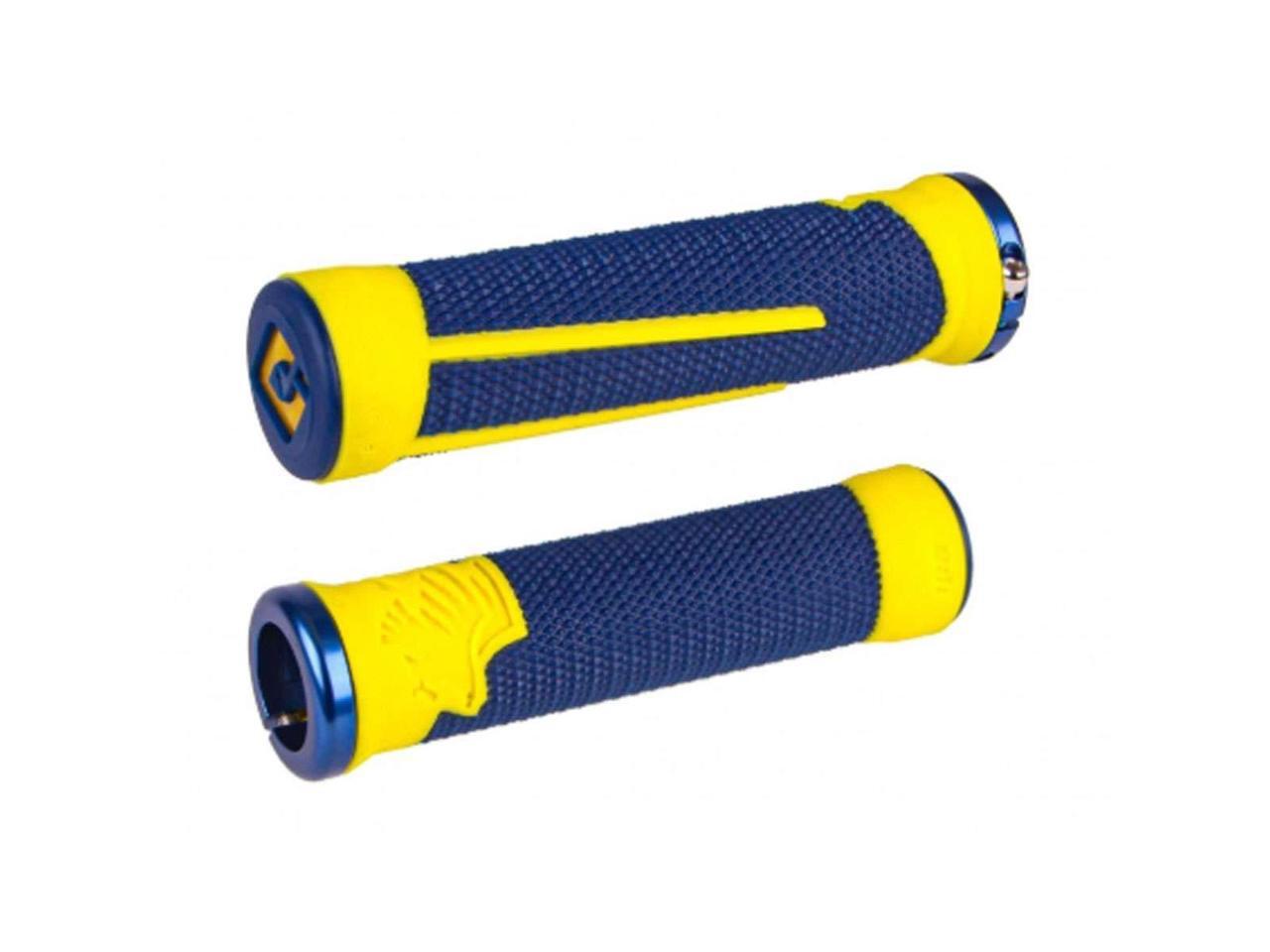 ODI AG-2 Signature Lock-on Noir//bleu 135 mm BMX Mountain Bicycle Grips