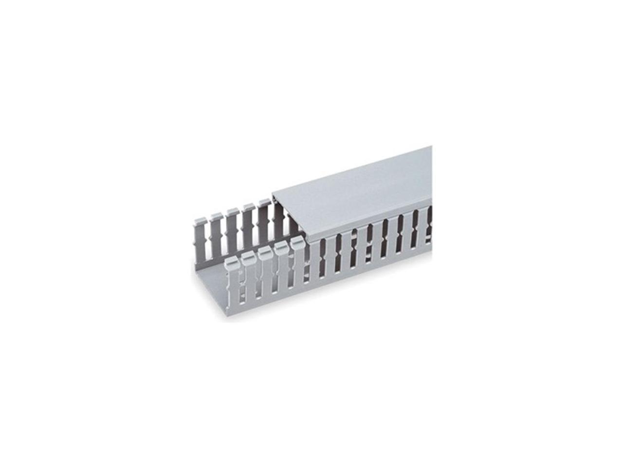 PANDUIT F1X1.5LG6 Wire Duct,Narrow Slot,Gray,1.26W x 1.5D