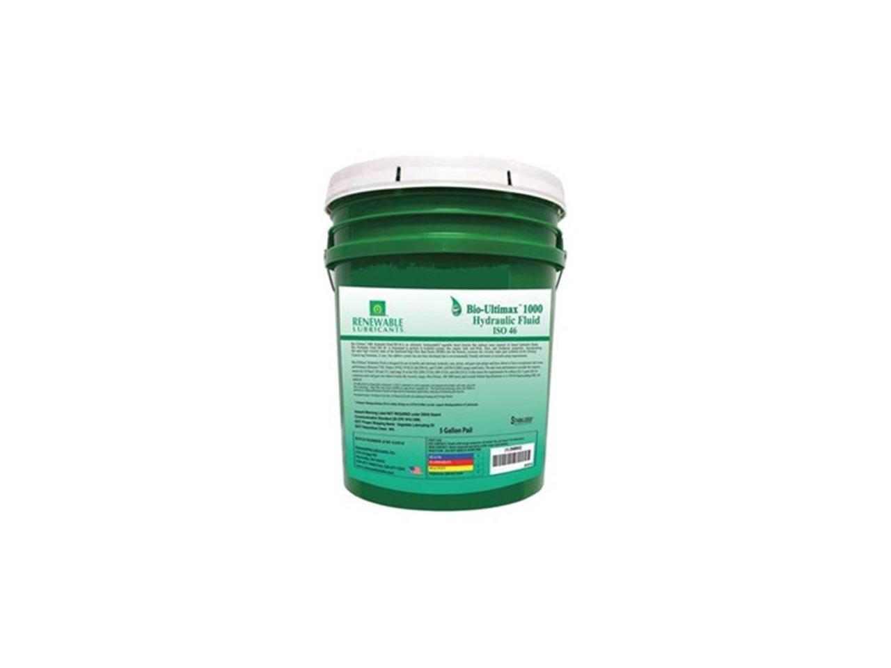 Vegetable Oil Hydraulic Oil, 5 gal. Pail, ISO Viscosity Grade 46