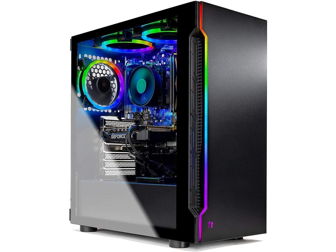 SkyTech Shadow 3.0 Gaming Computer PC Desktop Ryzen 5 3600 6Core 3