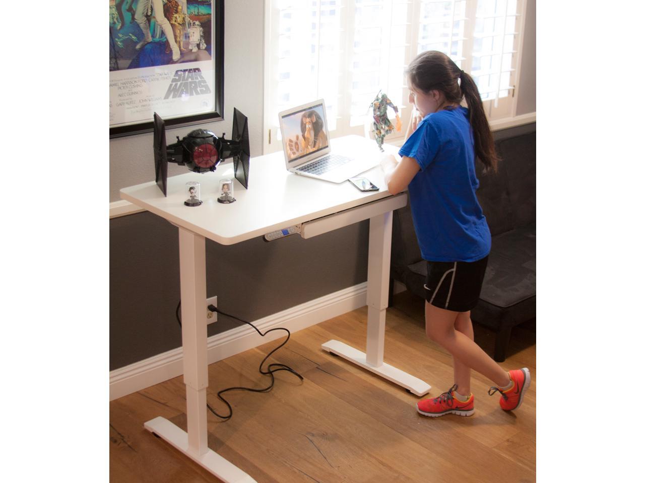 Motionwise SDG48W Electric Height Adjustable Desk Home Office Style 