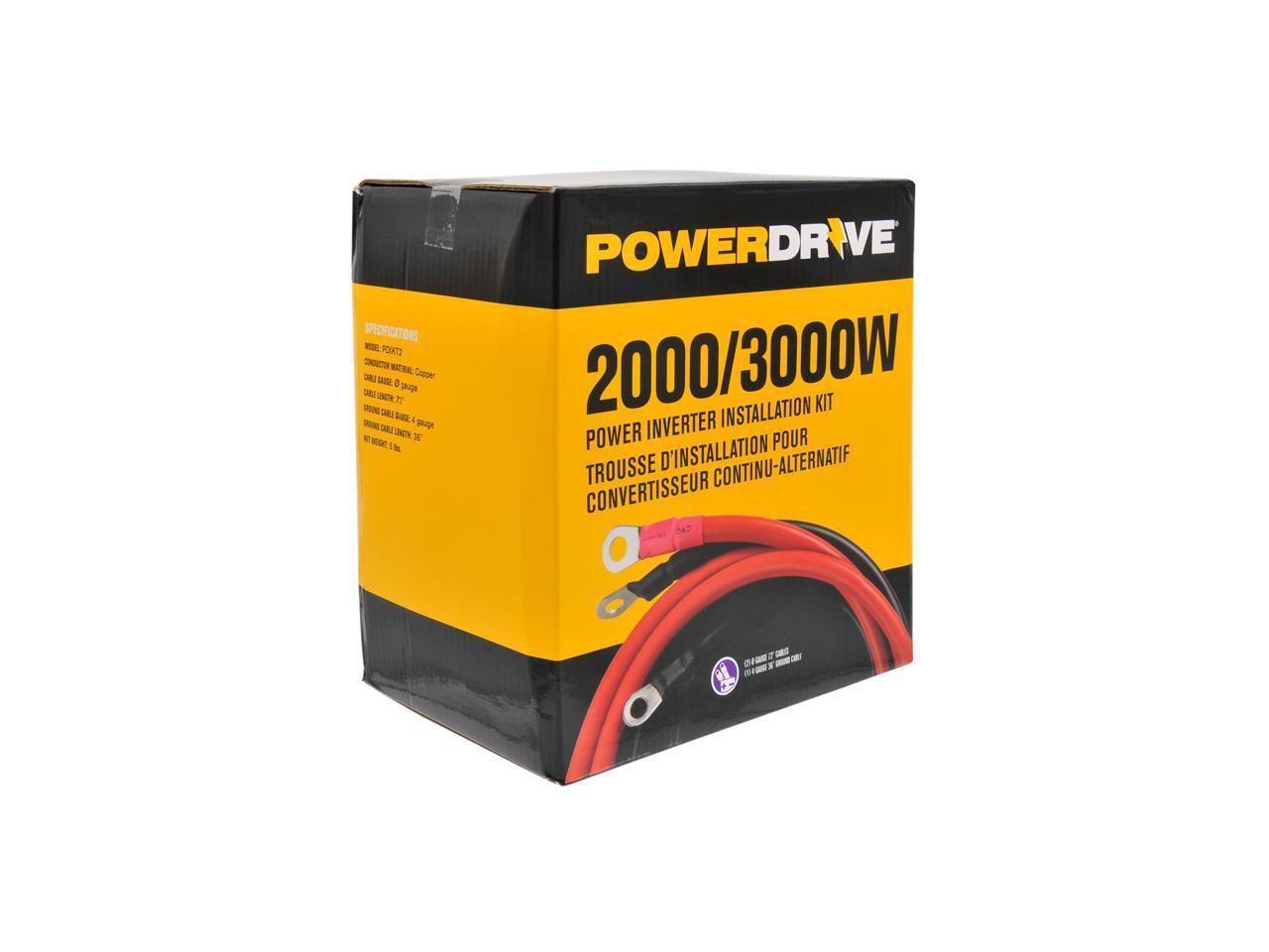 PowerDrive PDIKT2 2000/3000 Watt Power Inverter Installation Kit