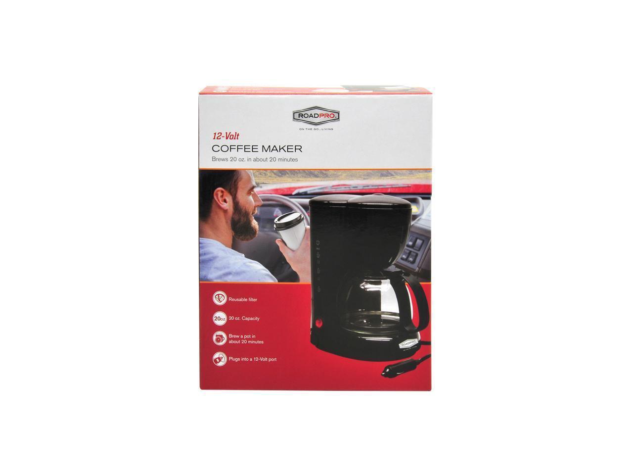 RoadPro RPSC785 12V Coffee Maker with 