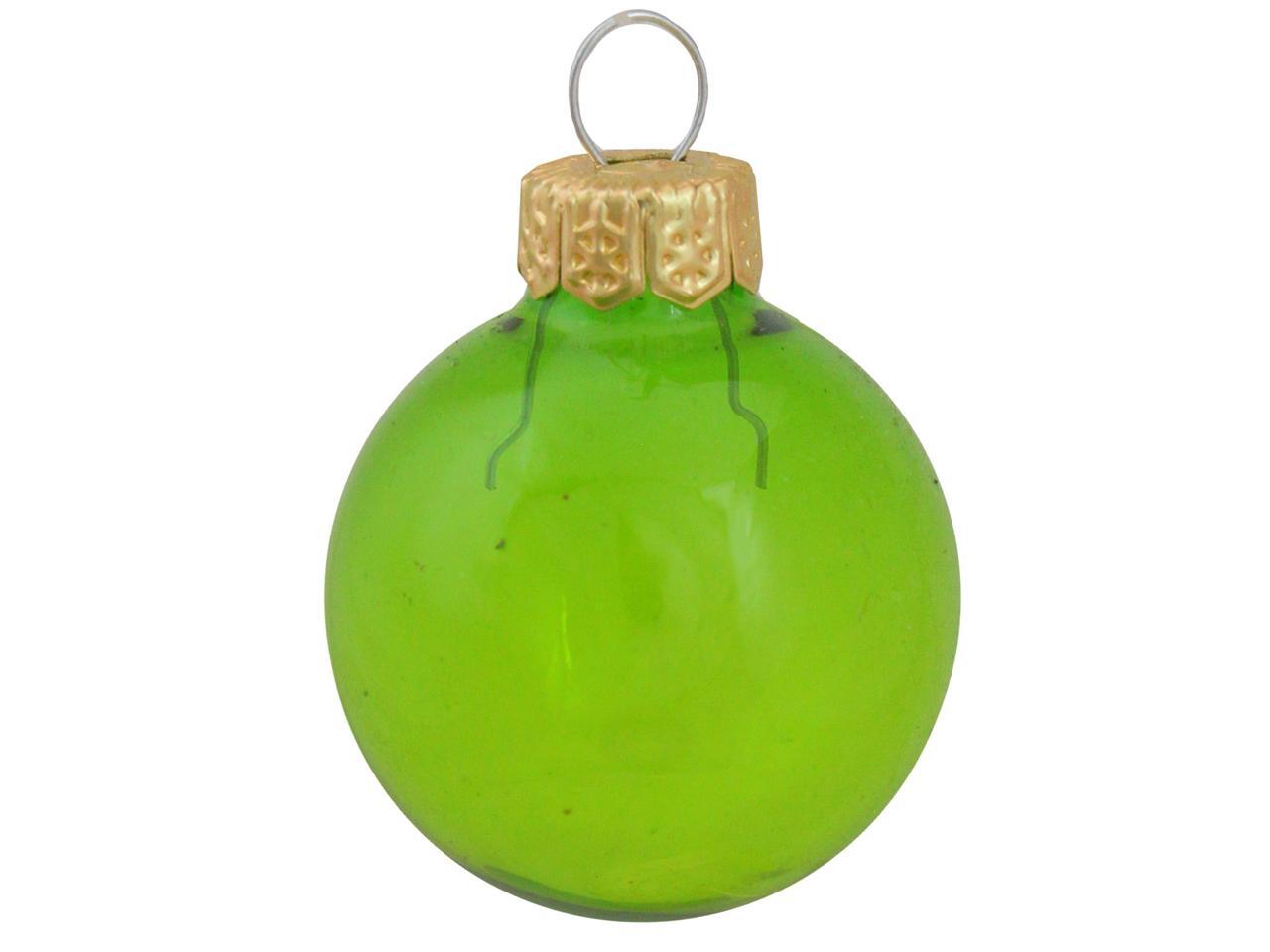 40ct Shiny White Glass Ball Christmas Ornaments 1.5 40mm