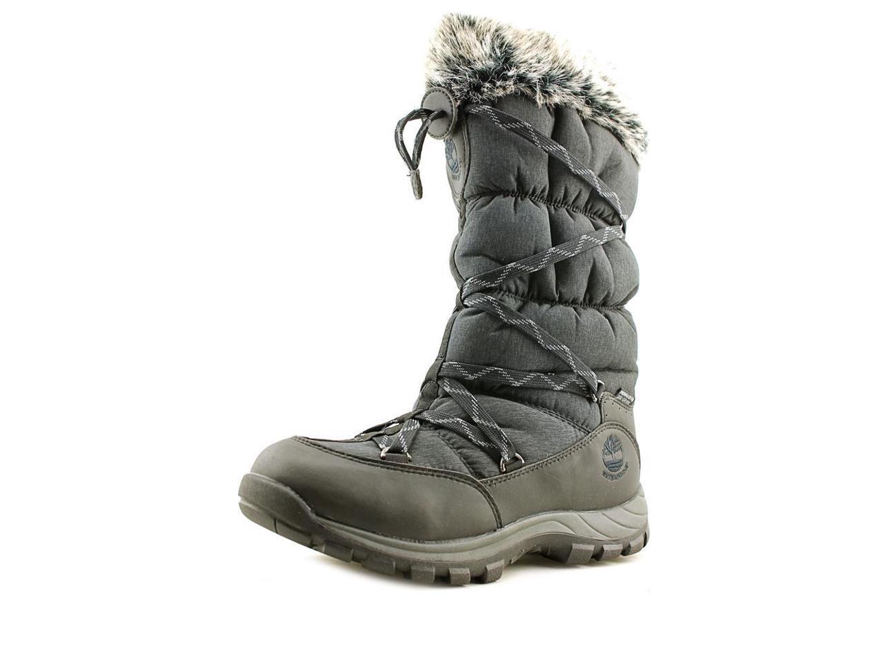 timberland black snow boots
