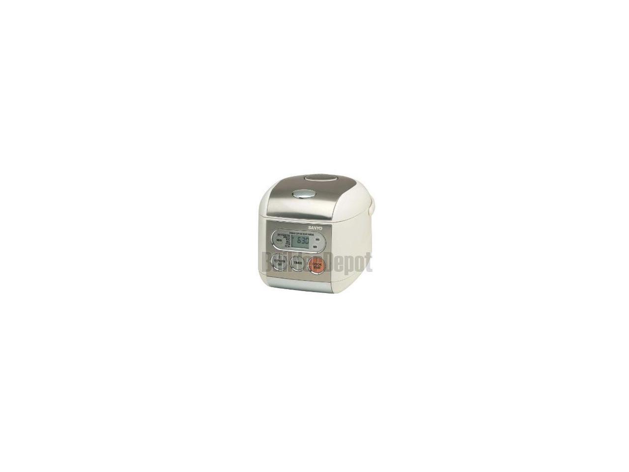 SANYO ECJF50S OffWhite 5Cup Rice Cooker & Steamer