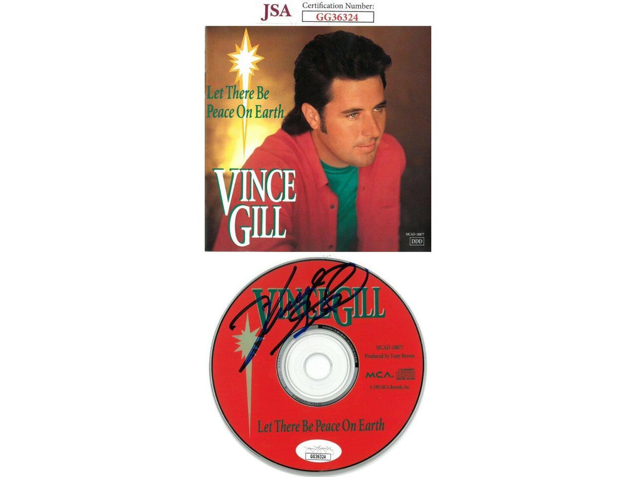 Vince Gill signed Let There Be Peace On Earth Album CD with Cover- JSA ...