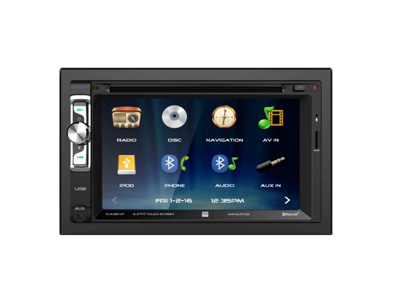 Dual XDVD276BT 6.2" LCD Touch Screen Double Din Car Stereo