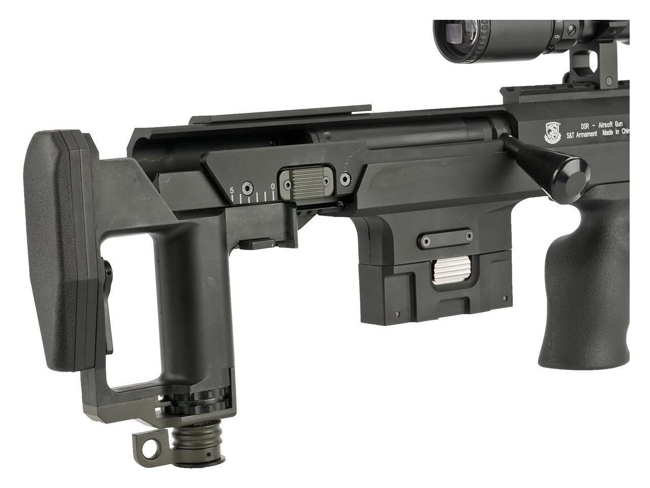 6mmproshop Gas Powered Full Metal Dsr 1 Advanced Bullpup Sniper Rifle Color Black Newegg Com