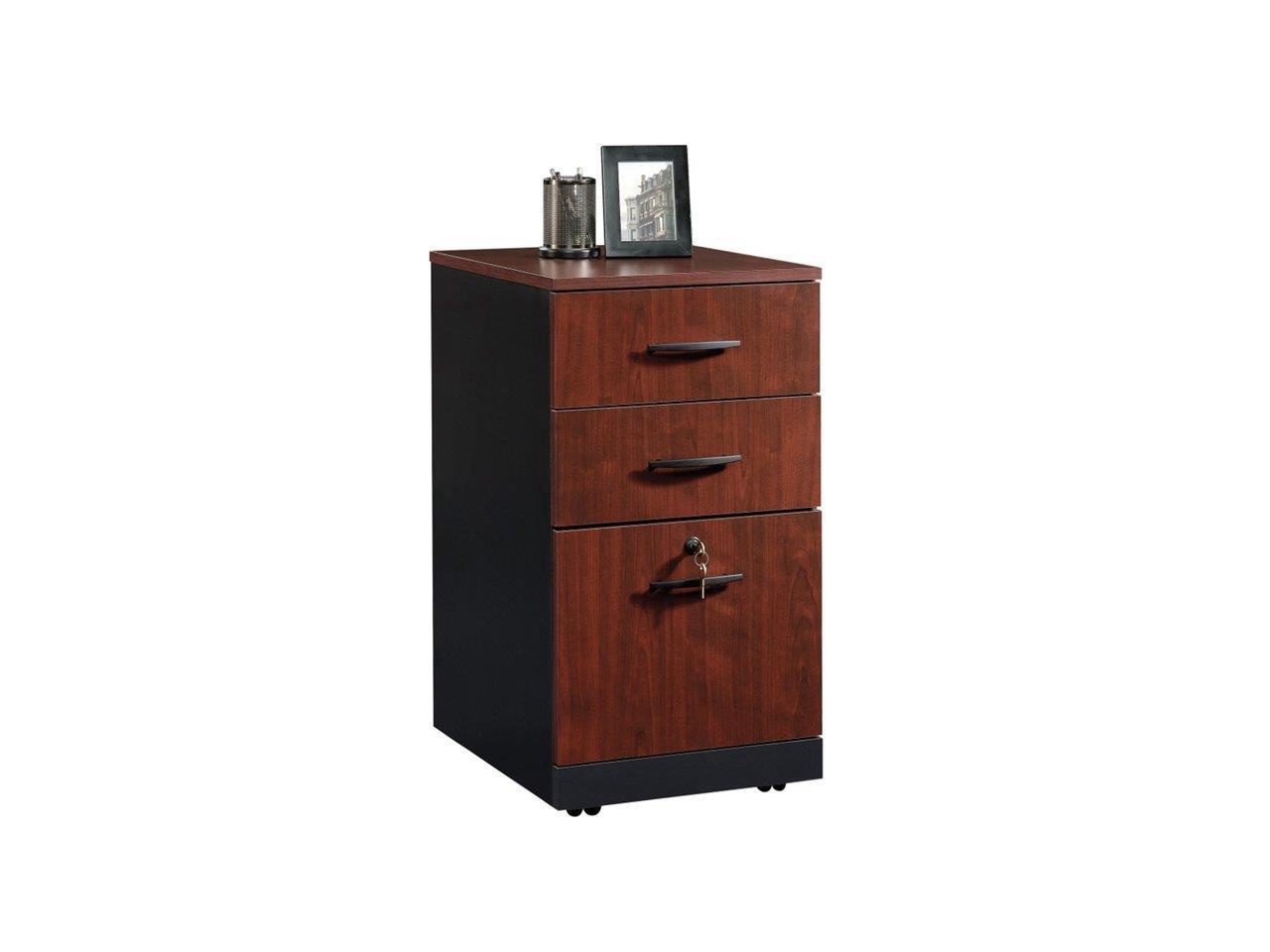 Sauder Via 3 Drawer File Cabinet In Classic Cherry Newegg Com