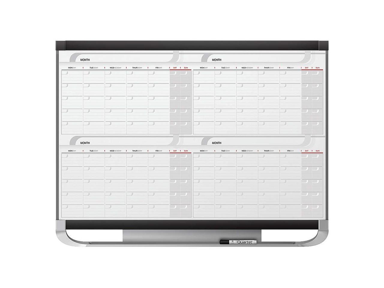 Quartet 4MCP23P2 Prestige 2 Total Erase FourMonth Calendar, 36 x 24