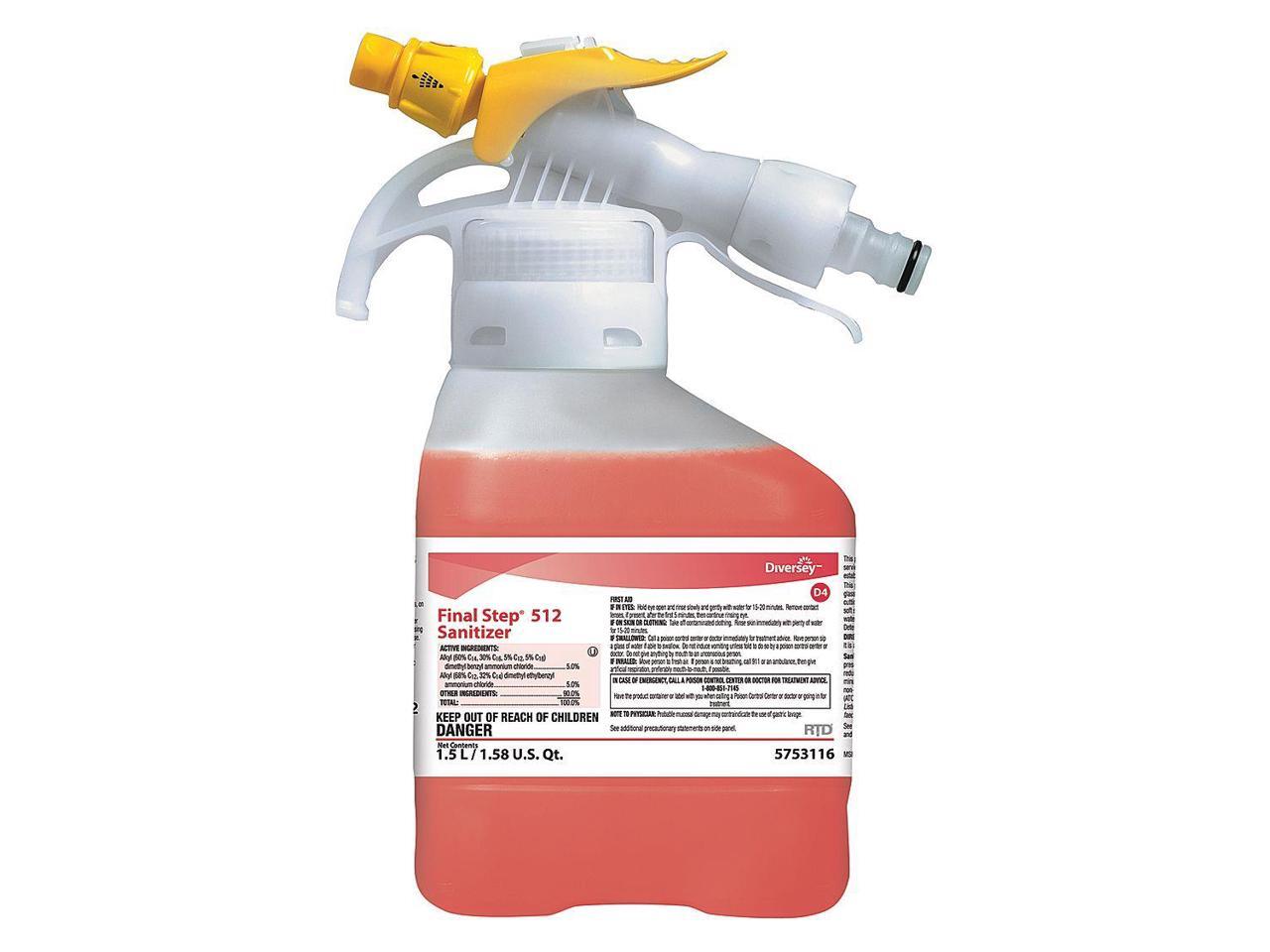 Diversey Food Service Sanitizer For Use With RTD Chemical Dispenser, 2 PK