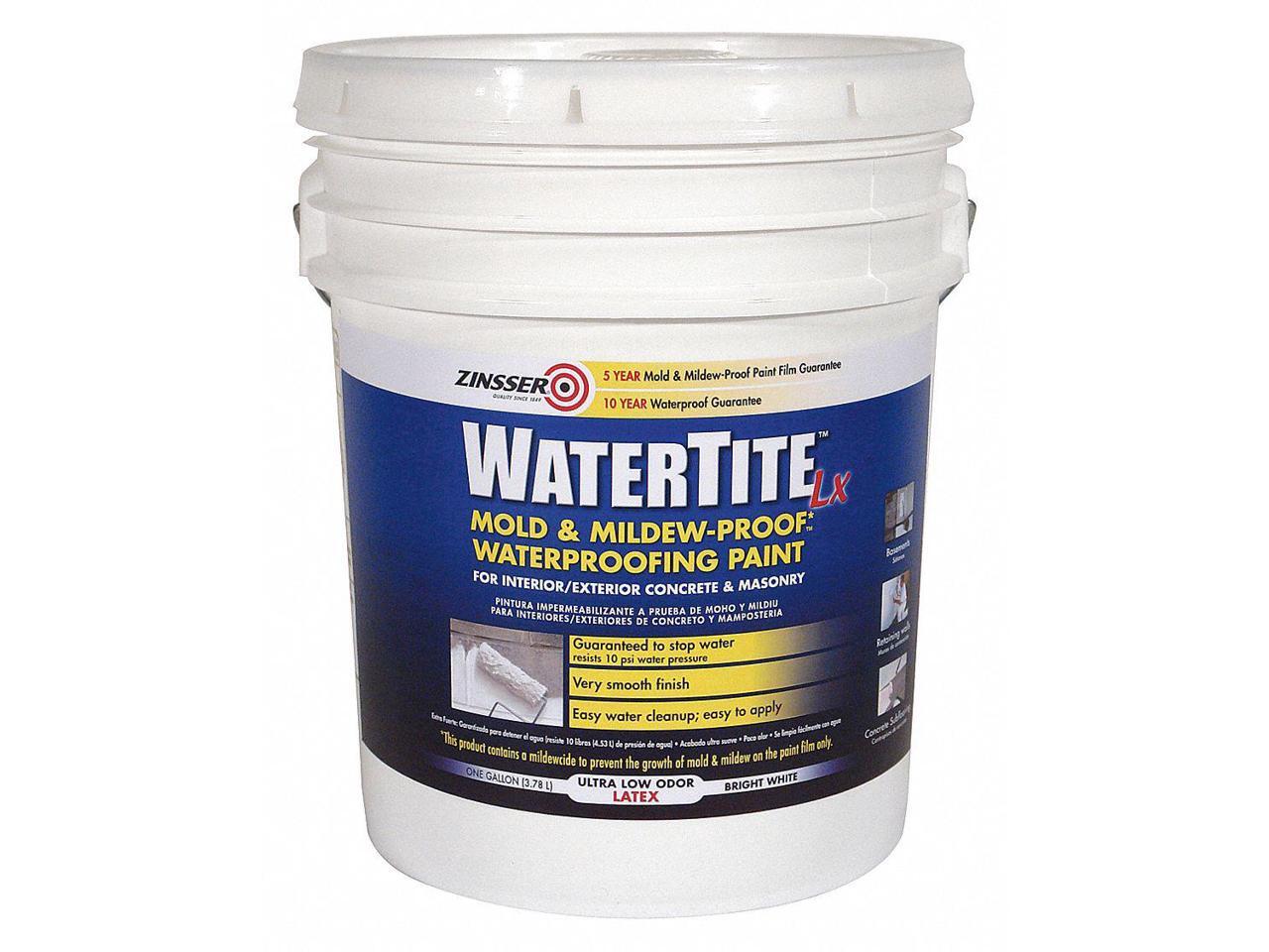 ZINSSER 270269 Mold and Mildew Paint,5 gal.,White
